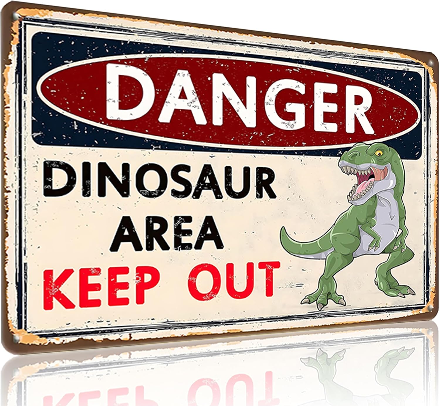 Vintage Fashion Theme - Smilelife Gifts Vintage Danger Dinosaur Area