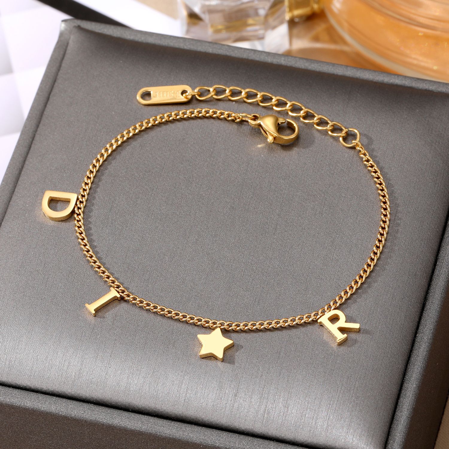 Vintage Fashion Korea - Korea New Fashion Letter Star Pendant