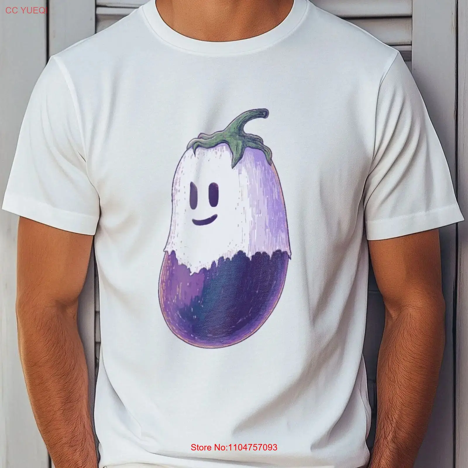 Quirky Vintage Fashion - Funny Halloween T Shirt EggplanT Trendy