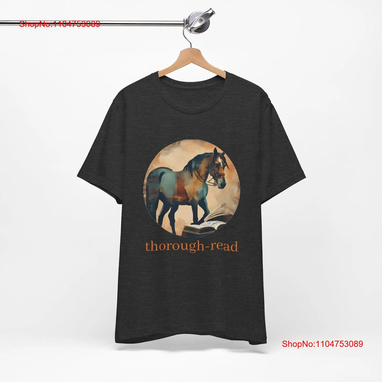 Quirky Vintage Fashion - Abstract Horse T Shirt Quirky Funny