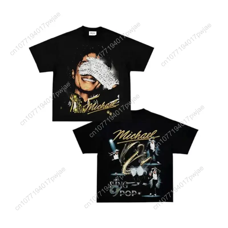 Vintage Fashion T Shirts - [100% cotton]Michael Jackson King of Pop
