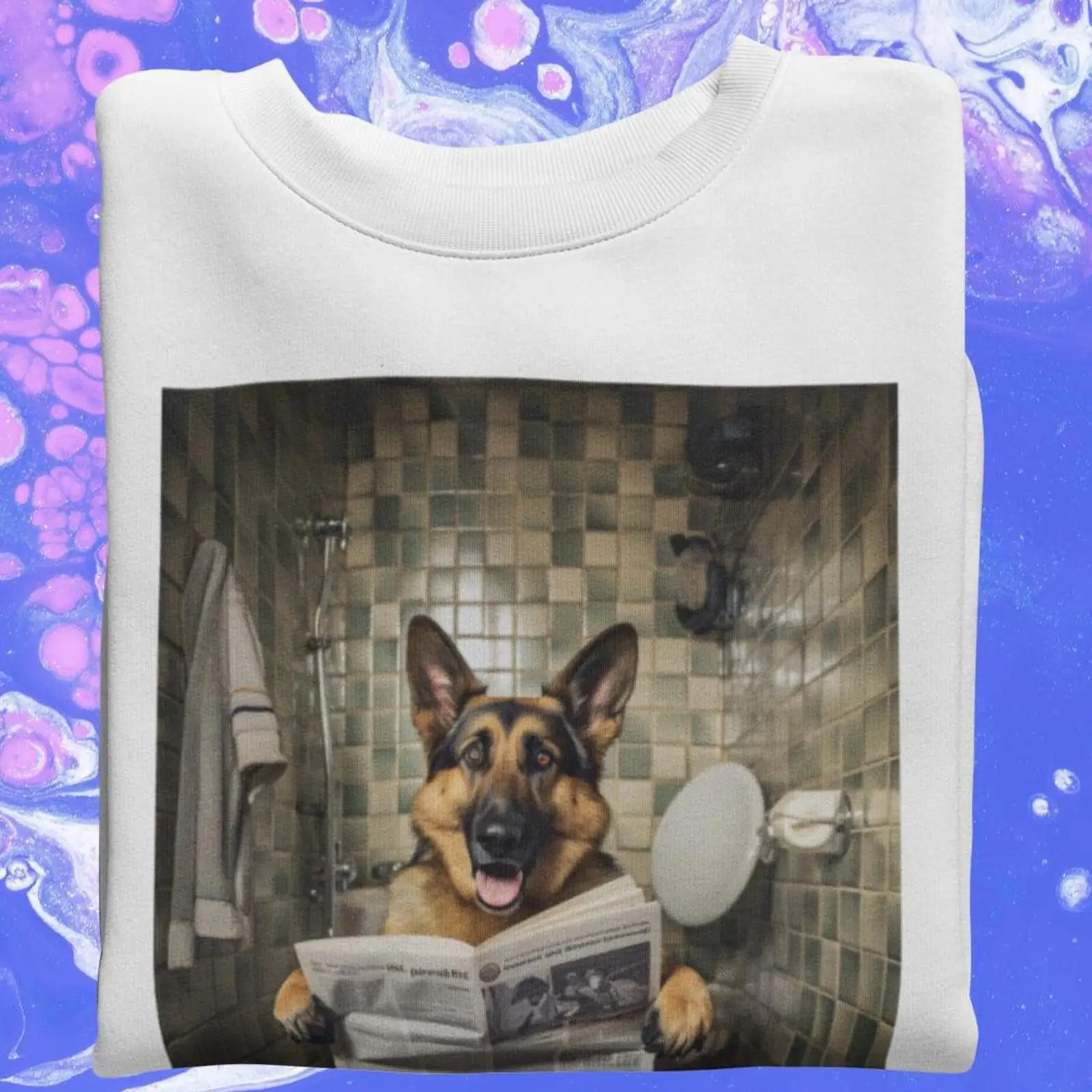 Funny German Shepherd T shirt  – обзор и цена Quirky Vintage Fashion