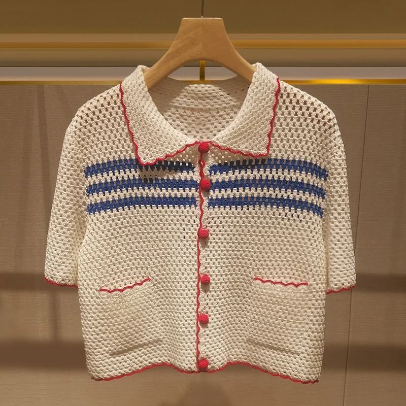 Women Knitted Ribbed Blouse Sh – обзор и цена Vintage Fashion Korea