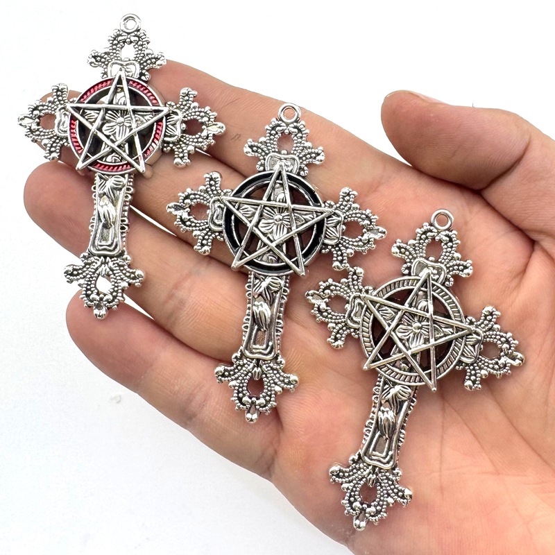 2pcs 30x15mm Gothic Big Cross  – обзор и цена Vintage Fashion Theme