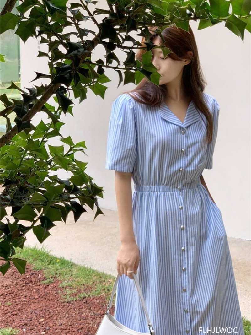Cotton Linen Feminine Vestidos – обзор и цена Vintage Fashion Korea