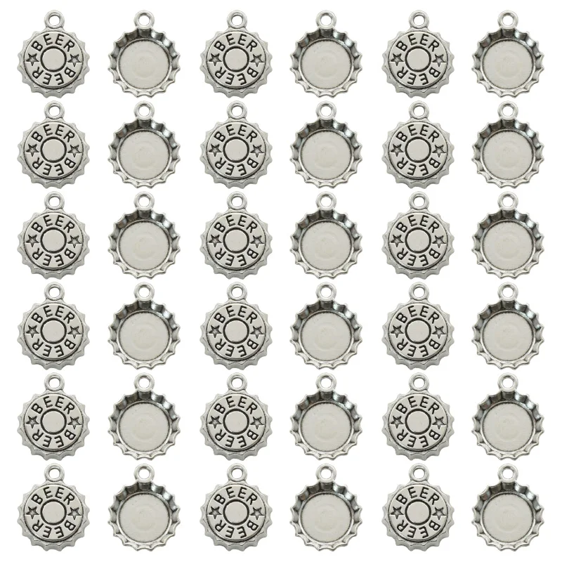 15PCS Antique Silver Plated Be – обзор и цена Vintage Fashion Theme