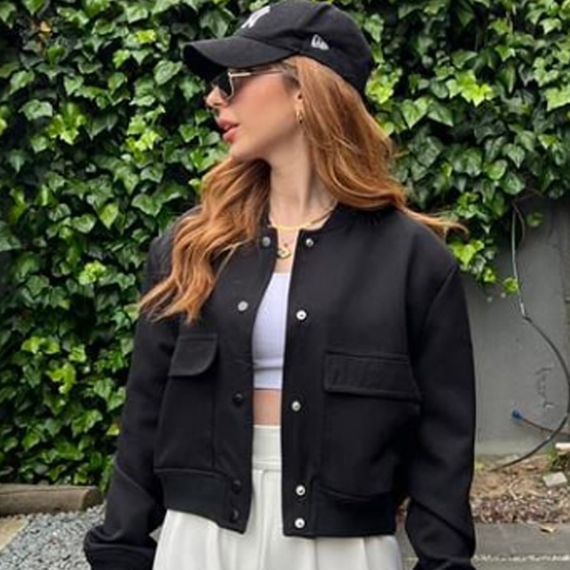HXAO Women's Bomber Jacket Cro – обзор и цена Varsity Jacket Wool