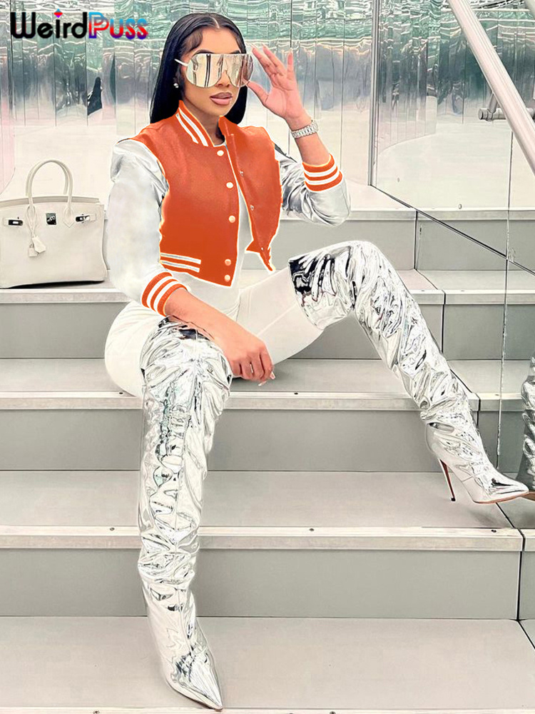 Weird Puss Fluffy Letter Short – обзор и цена Varsity Jacket Wool