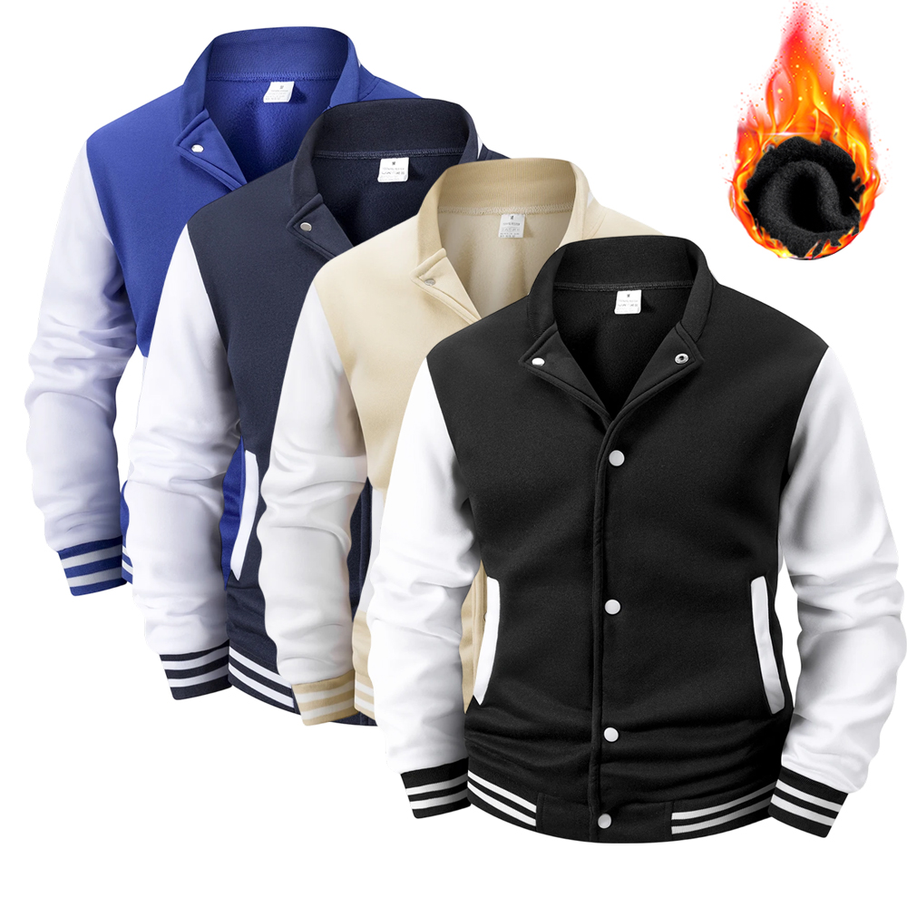 Men's Fleece-Lined Varsity Jac – обзор и цена Varsity Jacket Wool