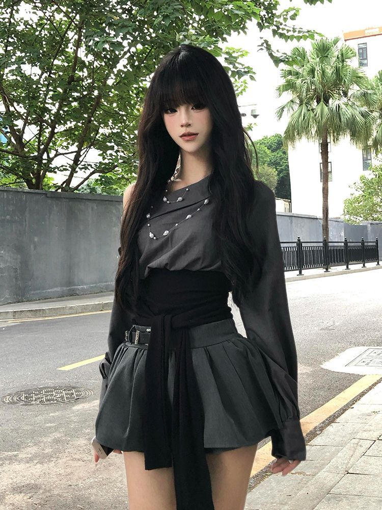 2026 Hot Girl Sexy Gothic Slim – обзор и цена Vintage Fashion T Shirts