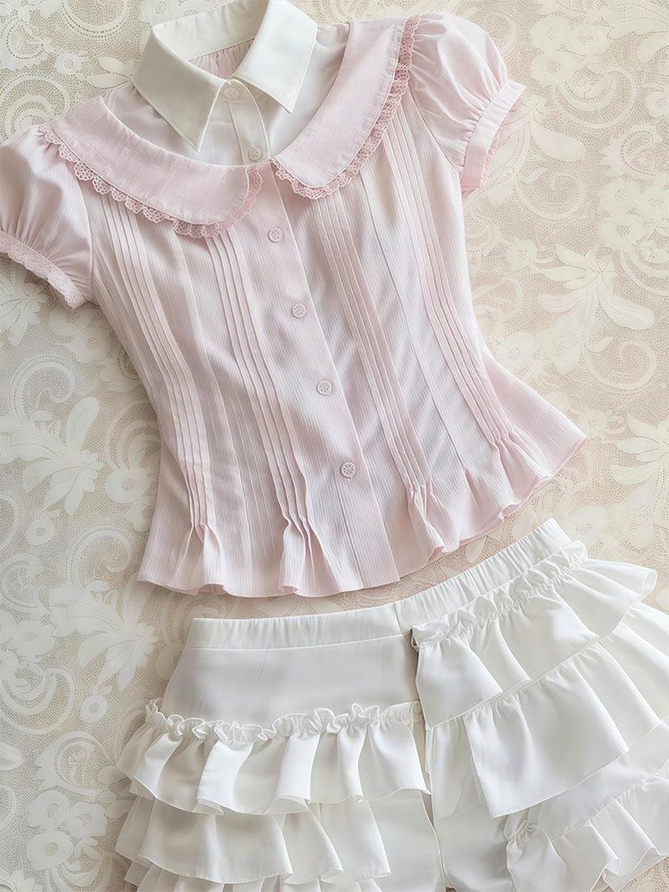 Sweet 2-Piece Set Woman Clothe – обзор и цена Vintage Fashion Korea