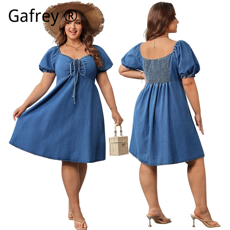Women Summer Elastic Waist Den – обзор и цена Vintage Fashion Women Dresses