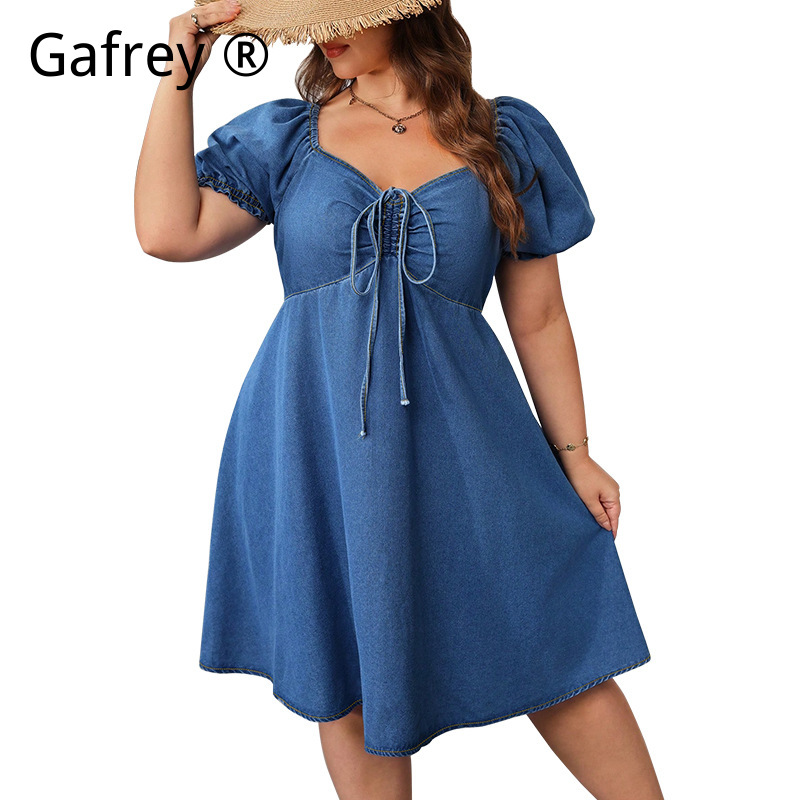 Women Summer Elastic Waist Den – обзор и цена Vintage Fashion Women Dresses