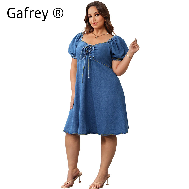 Women Summer Elastic Waist Den – обзор и цена Vintage Fashion Women Dresses