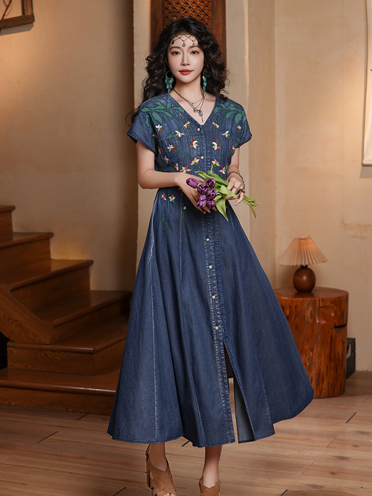 TIYIHAILEY Women Denim Dresses – обзор и цена Vintage Fashion Women Dresses